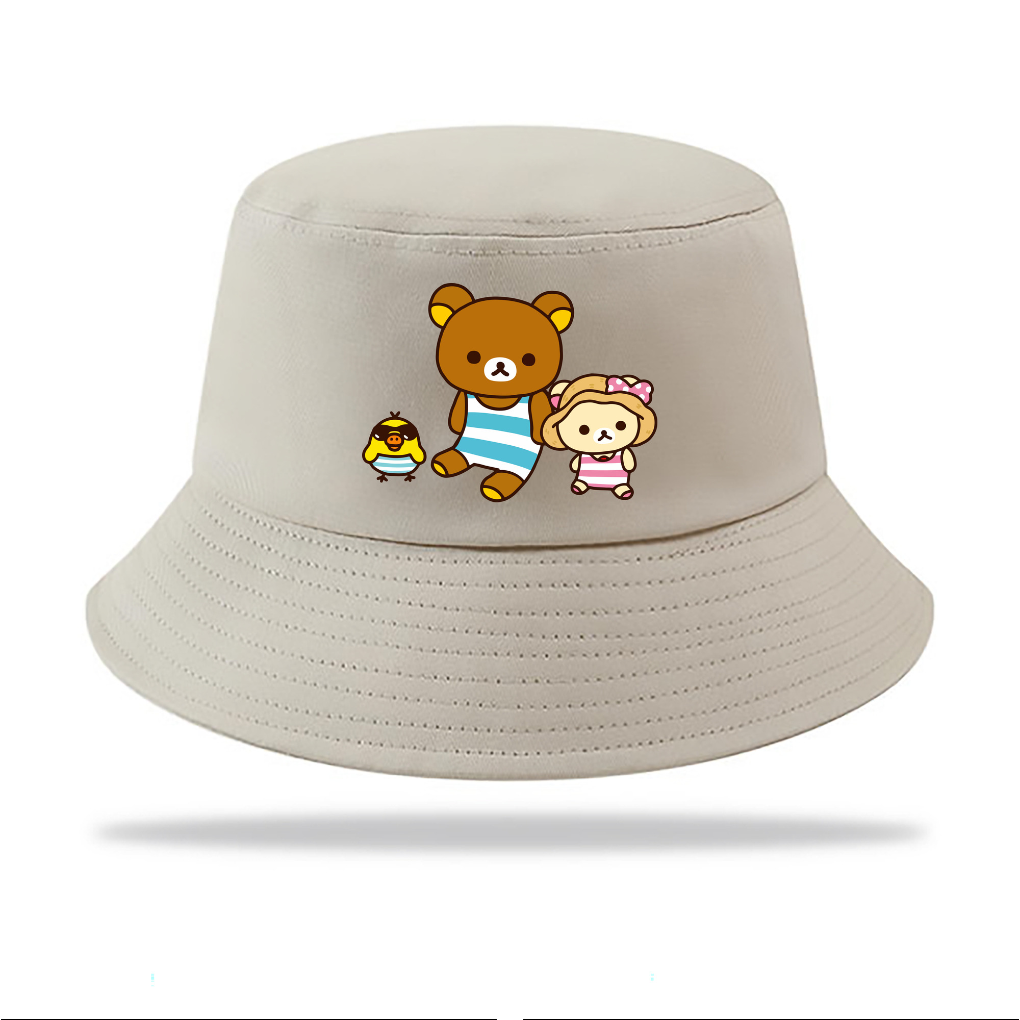 （画像用） リラックマ リラックマ キイロイトリ Rilakkuma Korilakkuma Kiiroitori アウトドア日除けバケットハット